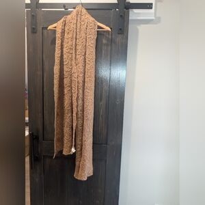 Nordstrom Brown Mohair Blend Scarf